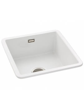 Sandon Ceramic 1.0 White Glazed Kitchen Sink Bowl