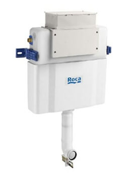 Roca In-Wall Basic Tank Low Height Dual Flush Concealed White Cistern - Image
