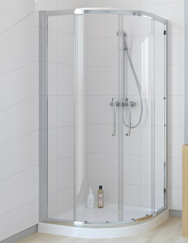 Classic Double Door Quadrant Shower Enclosure 800 x 1850mm - Silver
