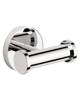 Central Chrome Double Robe Hook - CE022C+