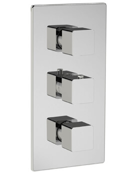 Kiri 3 Direction Thermostatic Concealed Chrome Shower