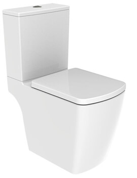 IMEX Ravine Open Back 620mm Short Projection Rimless White WC Pack - Image