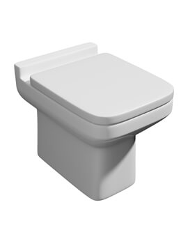 Kartell K-Vit Trim White Back-To-Wall WC Pan With Seat - Image