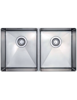 Clearwater Jazz 750mm Length Double Bowl Kitchen Sink - Image