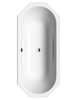 Ambiente Vaio Duo 8 Octagonal Double Ended Steel Bath White 1800 x 800mm