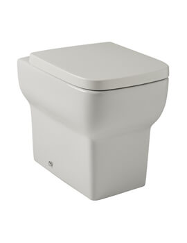 Kartell K-Vit Korsika 488mm White Back-To-Wall WC Pan With Seat - Image