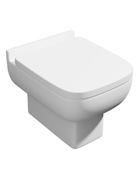 Kartell K-Vit Options 600 White Back to Wall WC Pan - Image