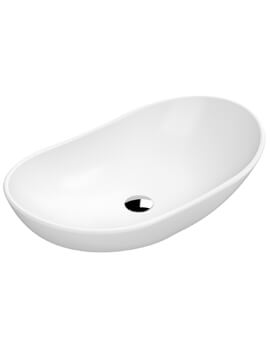 Hudson Reed 615 x 355mm Round Counter Top Vessel Basin - Image