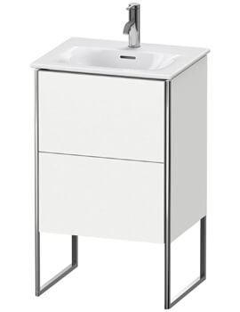 XSquare Floor-Mounted 510 x 418 x 840mm Vanity Unit With 2-Pull-Out Compartments For Viu Basin