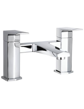 Hudson Reed Hardy Deck Mounted Bath Shower Mixer Tap Chrome - Image