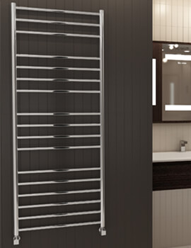 Miko 600mm Wide Polished Stainless Steel Towel Rail