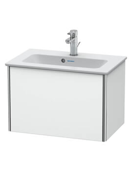 XSquare 610mm Wall-Hung Compact Vanity Unit With 1-Pull-Out Compartment