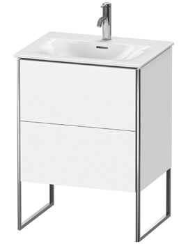 Duravit XSquare 610 x 478mm Floor-Standing Vanity Unit With 2-Pull-Out Compartments - Image