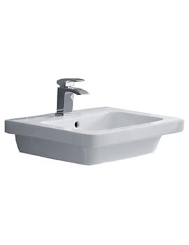 IVY White Bathroom Basin With 1 Tap Hole
