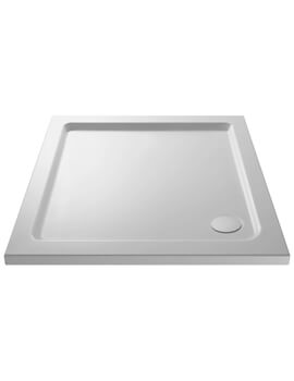 Hudson Reed Pearlstone 40mm Slimline ABS Acrylic Square Shower Tray - Image
