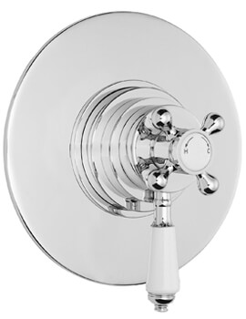 Bayswater Dual Thermostatic Chrome Concealed Shower Mixer Valve - Image