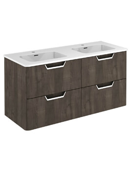Royo Life 1200mm Wall Hung Furniture Unit With Double Basin - Image