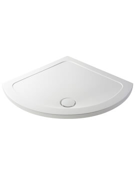 Nuie Pearlstone 850 x 850mm Single Entry White Shower Tray - Image