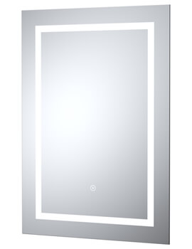 Hudson Reed Sculptor 500 x 700mm Illuminated LED Touch Sensor Mirror - Image