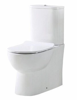Riva Rimless Closed Back Pan With Cistern And Soft Close Seat