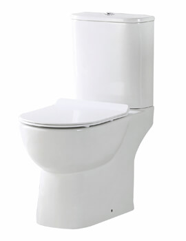Joseph Miles Riva Rimless Open Back Pan With Cistern And Soft Close Seat - Image