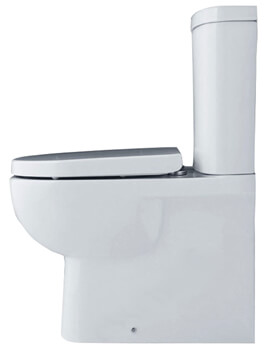Essential Lily Top-Quality White Close Coupled BTW Pan And Cistern - Image