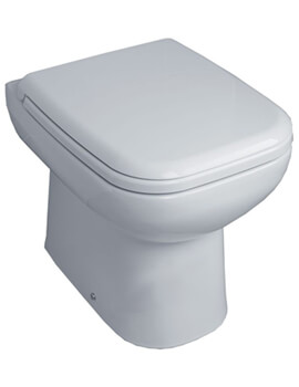 Essential Violet Back To Wall White WC Pan With Soft Close Seat - Image