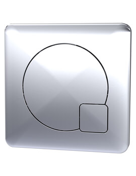 Square Push Button Dual Flush Plate