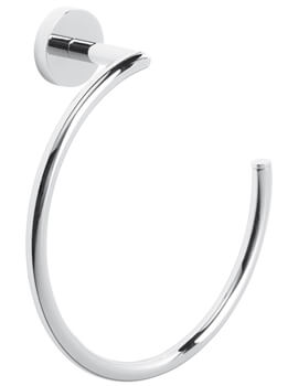 Venue Wall Mounted Chrome Towel Ring