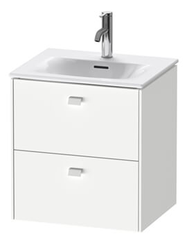 Brioso 520mm Wall Mounted 2 Drawer Vanity Unit For Viu Basin
