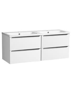 Cadence 1200mm Four Drawer Vanity Unit With Double Basin