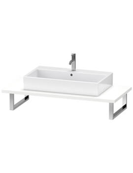 Brioso 480mm Depth 1 Cut-Out Console For Above Counter Basin And Countertop Basin Compact