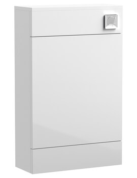 Eden 500mm Wide Gloss White Back-To-Wall WC Furniture Unit