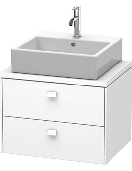 Brioso Wall Mounted 2 Drawer Vanity Unit For Console Compact