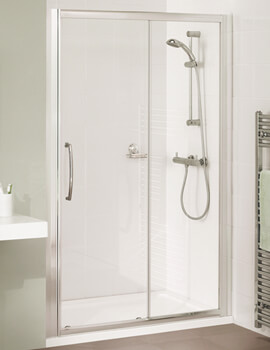 Lakes Classic Silver Semi-Framed 1850mm Height Slider Door - Image