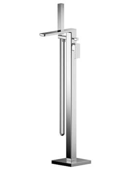 Nuie Windon Floor Standing Bath Shower Mixer Tap With Kit - Image