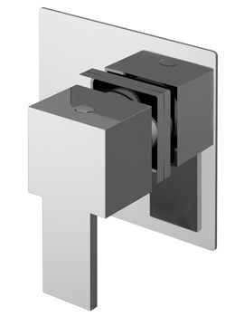 Nuie Sanford Wall Mounted Chrome Concealed Stop Tap - Image
