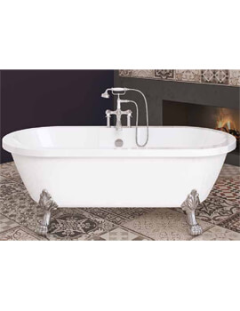 Royce Morgan Blenheim 1750 x 800mm White Freestanding Bath With Feet - Image