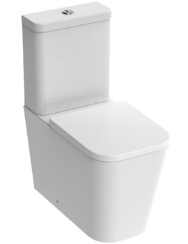 Matteo Gloss White Close Coupled WC Pan With Cistern And Soft Close Seat