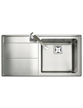 Arlington 985 x 508mm Micro-Sheen Finish 1 Bowl Inset Kitchen Sink