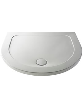 Nuie Pearlstone D Shape 1050mm Wide Shower Tray - Image