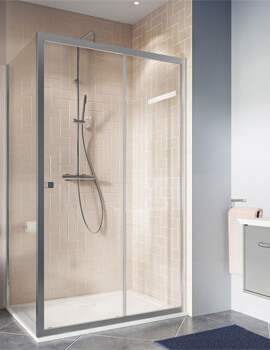 Crosswater Clear-6 Single Sliding Door Enclosure 1950mm Height - More Sizes Available