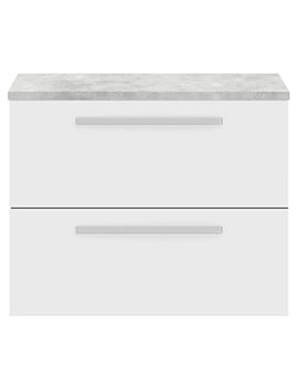 Hudson Reed Quartet 720 x 510mm Wall Hung Vanity Unit With Worktop Or Basin - Image