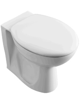 Lecico Atlas 520mm Projection Back To Wall White WC Pan With Seat - Image