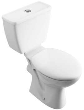 Lecico Atlas 677mm Projection White Close Coupled Pan With Seat And Cistern - Image