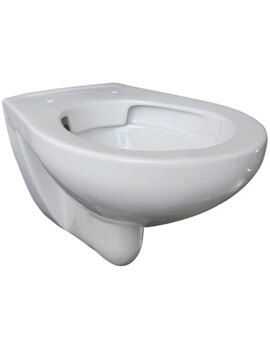 Lecico Atlas 523mm Projection Rimless White Wall Hung WC Pan - Image