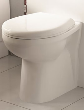 Lecico Atlas Pro Back To Wall White WC With Cistern And Soft Close Seat - Image