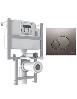 Lecico Atlas Pro Compact Frame With Cistern And Chrome Flush Plate