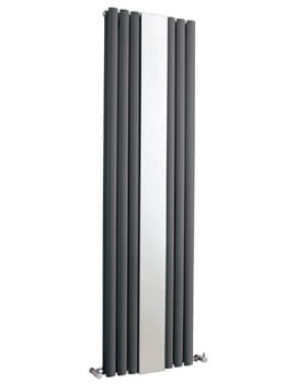 Revive Double Panel Vertical Designer Radiator With Mirror
