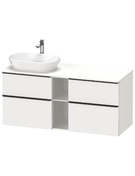 Duravit D-Neo 1400mm Wide 4 Drawer Wall Mounted Vanity Unit - Image
